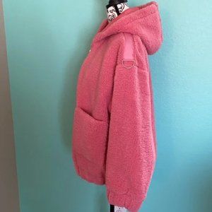 Hot Pink Teddy Coat Jacket 